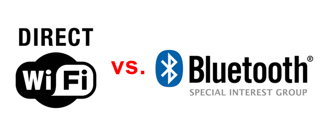 Wi-Fi directo frente a Bluetooth