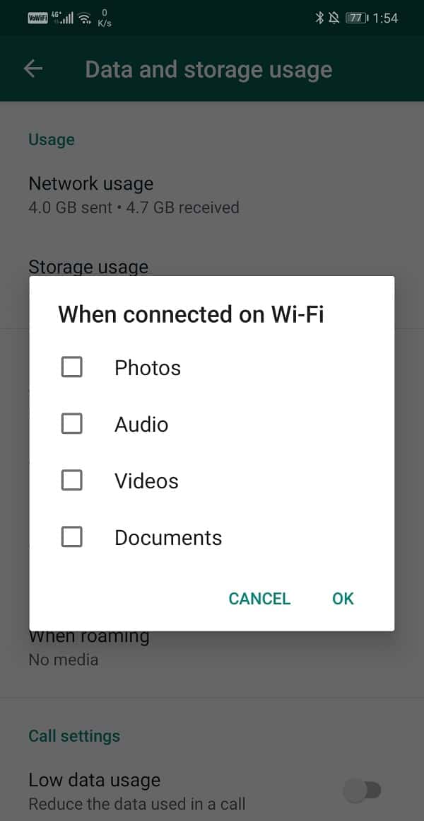 Descarga automáticamente todos los archivos multimedia compartidos en WhatsApp