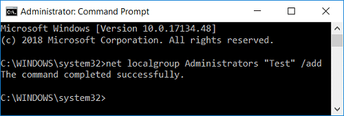 Administradores de red localgroup 