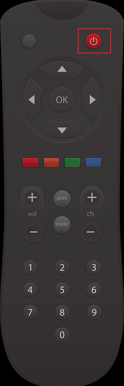 Mantenga presionado el botón de encendido en su control remoto hasta que se ilumine