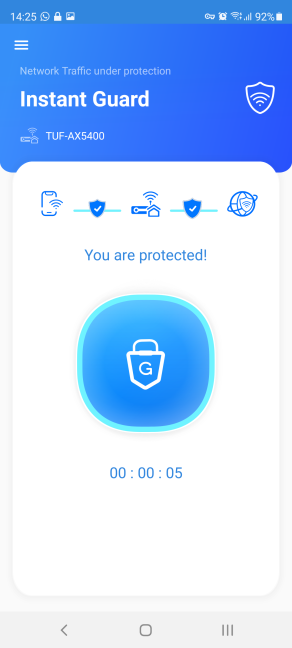 Instant Guard protege el teléfono inteligente de su hijo cuando no está en casa