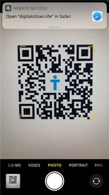 El mejor escáner QR gratuito para iPhone es la cámara