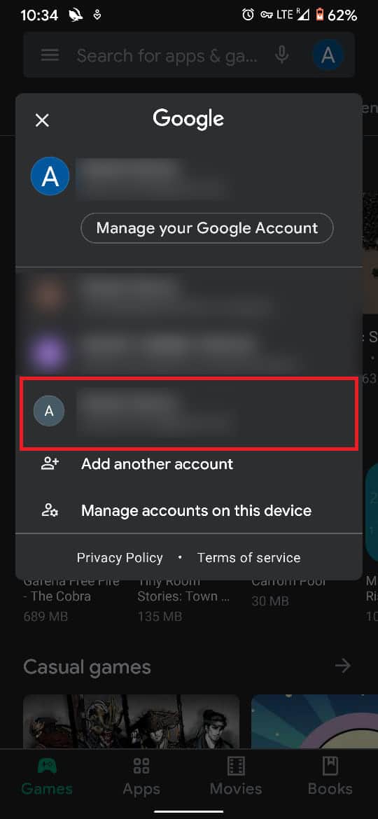 Cambia a una cuenta de Google diferente para enmascarar mejor tu ubicación | Cómo descargar aplicaciones de Android que no están disponibles en su país