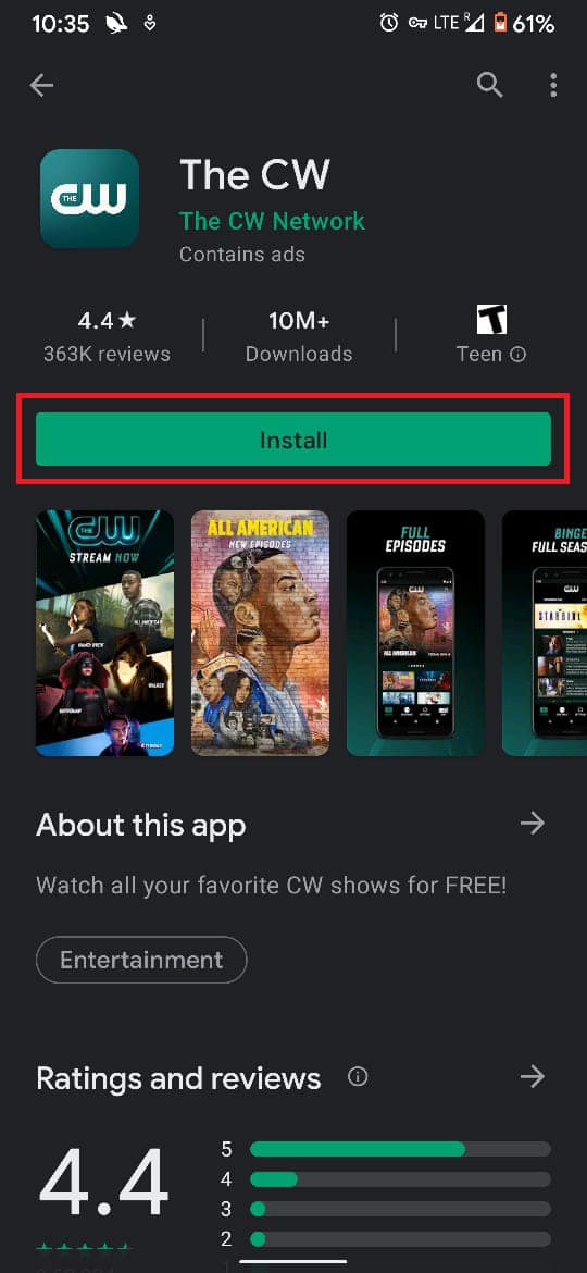 La aplicación ahora debería estar disponible para descargar