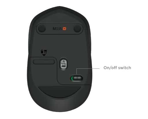 Apague el mouse Logitech