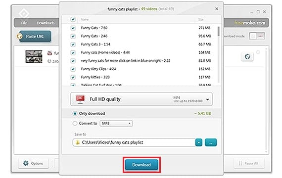 Seleccione la calidad y haga clic en Descargar |  Cómo descargar video con URL de blob