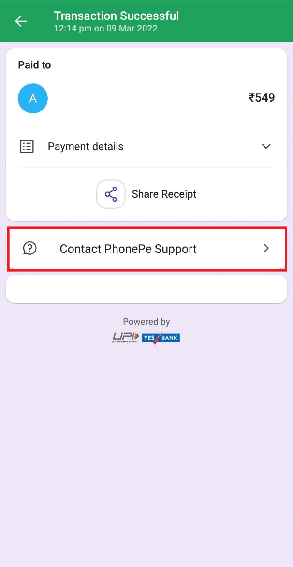 Póngase en contacto con el soporte técnico de PhonePe |  Cómo eliminar el historial de PhonePe de forma permanente