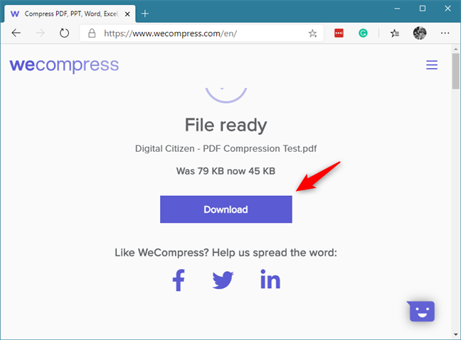 Descarga el PDF más pequeño