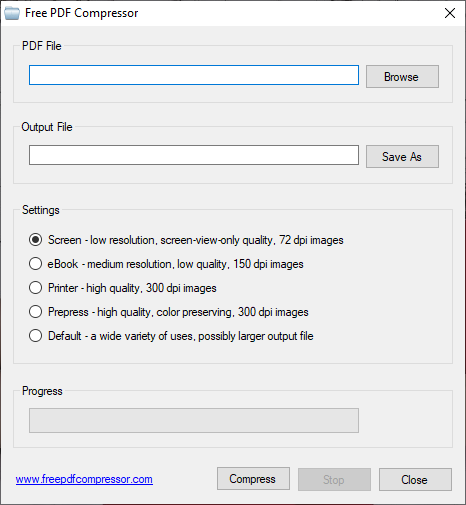 La aplicación gratuita de compresor de PDF