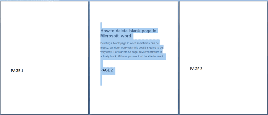 eliminar página en blanco en Microsoft Word