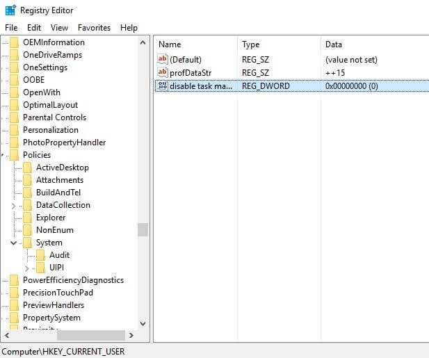 Haga clic derecho en el panel derecho y elija Nuevo -> Valor DWORD (32 bits)