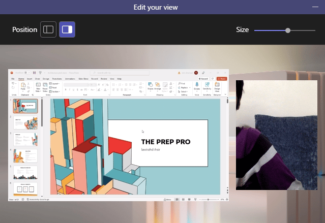 modo de presentador lado a lado.  Cómo compartir múltiples pantallas en Microsoft Teams
