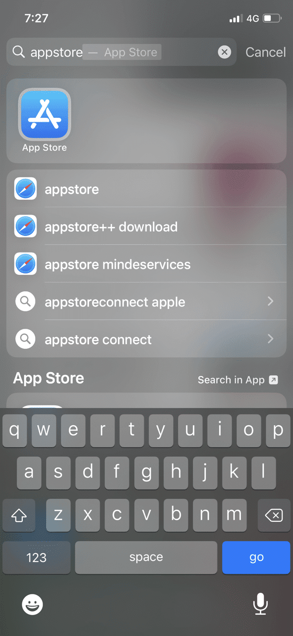 buscar en la tienda de aplicaciones