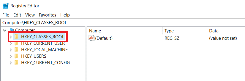 En el panel de la izquierda, haga clic en la flecha