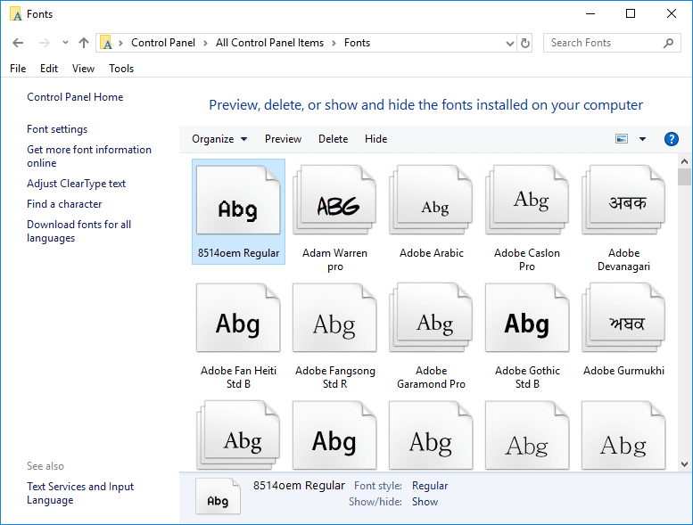 Debe escribir el nombre exacto de la fuente que desea usar en su dispositivo