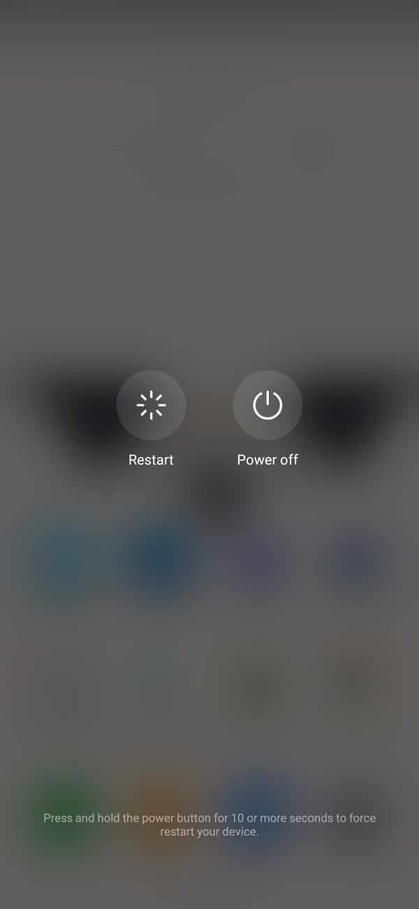 Reinicie su teléfono para solucionar el problema