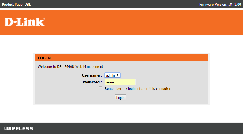 Ingrese la dirección IP para acceder a la configuración del enrutador, luego ingrese su nombre de usuario y contraseña
