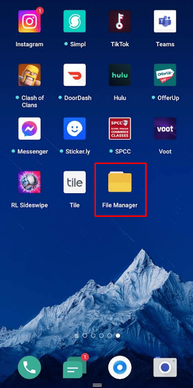 Inicie el Administrador de archivos 