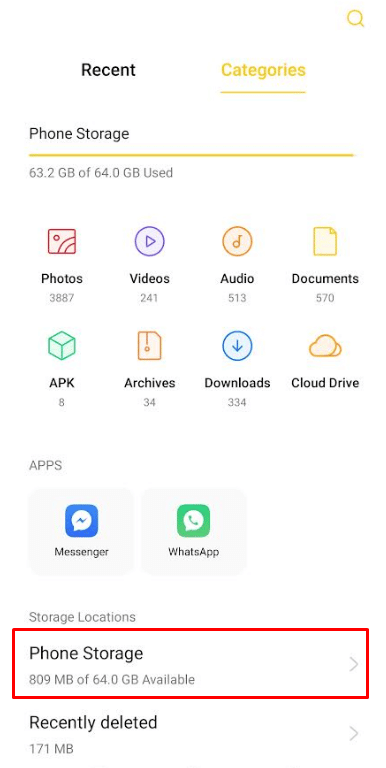 Toca Almacenamiento del teléfono.  |  Cómo combinar dos borradores de TikTok |  poner dos videos de TikTok juntos