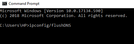 Escriba el comando para borrar la caché de DNS