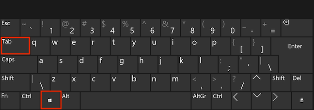 Abrir Vista de tareas con un atajo de teclado
