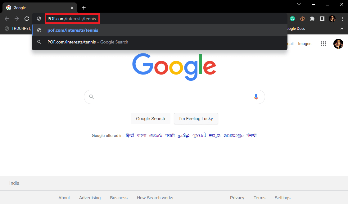 En la barra de búsqueda, escriba POF com intereses pasatiempos.  Cómo encontrar a alguien en POF por correo electrónico