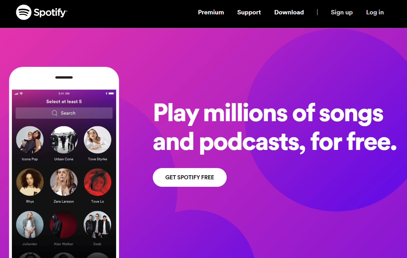 Sitio web de Spotify | ¿Qué aplicaciones de música están desbloqueadas en la escuela?