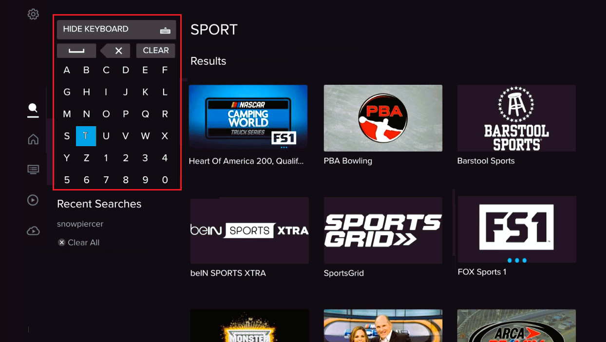 búsqueda de teclado sling tv.  Solucionar el error 4 310 de Sling TV