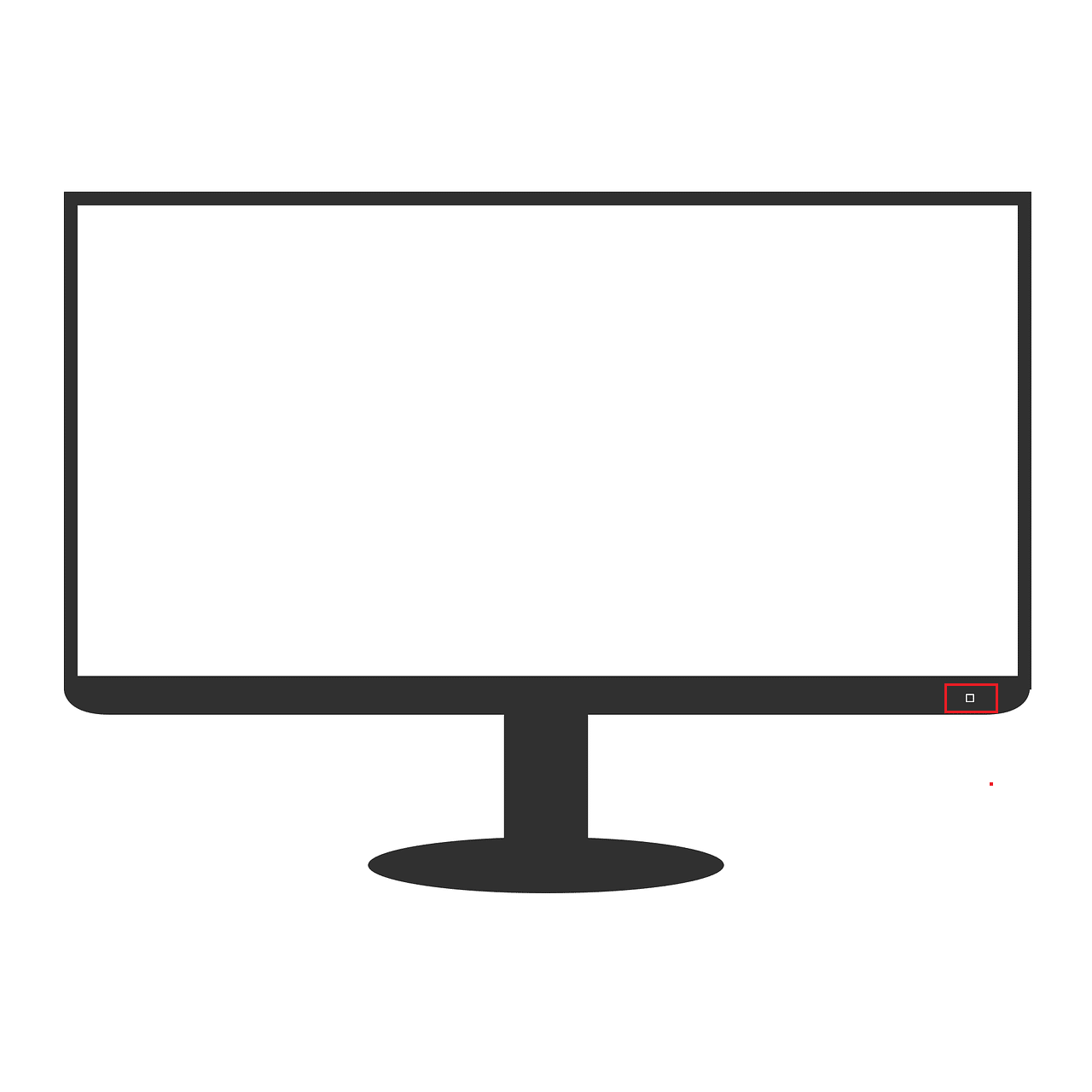 Botón de encendido de la televisión.  Solucionar el error 4 310 de Sling TV