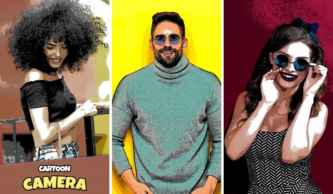 cámara de dibujos animados