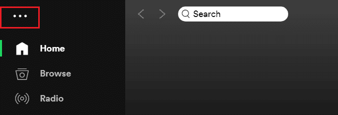 seleccione el icono de tres puntos en la aplicación de spotify.