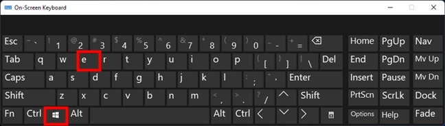 Abra el Explorador de archivos (Windows) presionando Win + E en su teclado