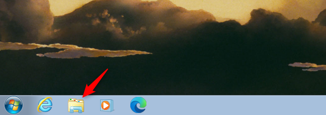 Use el acceso directo del Explorador de Windows en la barra de tareas de Windows 7