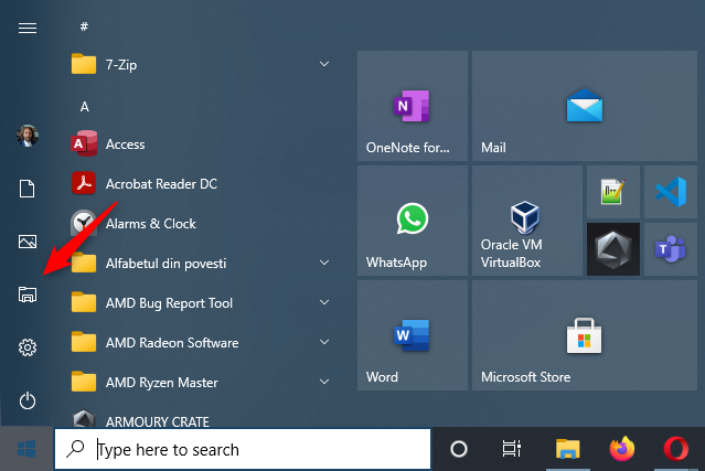 Cómo abrir el Explorador de archivos en Windows 10 usando su botón de menú Inicio