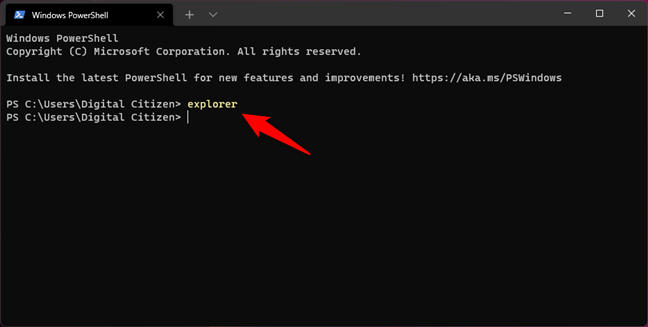 Cómo abrir el Explorador de archivos desde CMD (Terminal de Windows, PowerShell, Símbolo del sistema)
