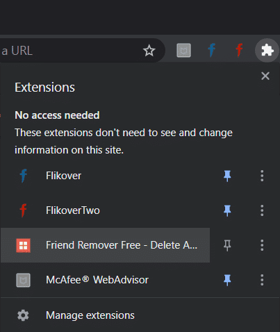 Haz clic en Eliminar amigos gratis