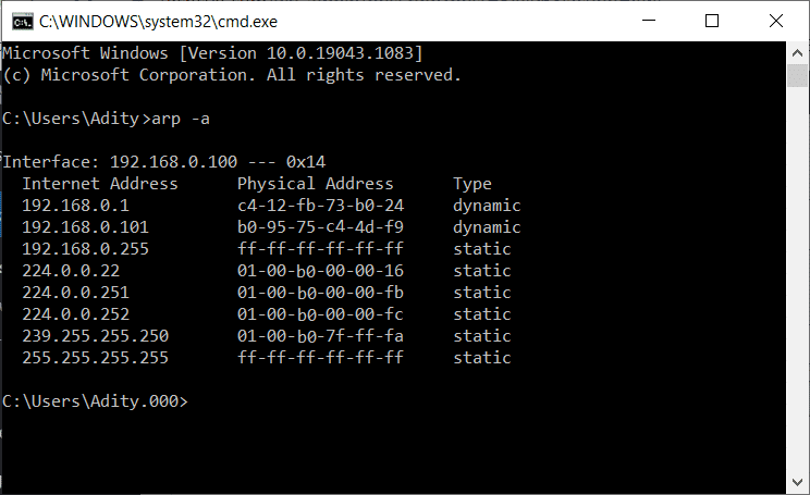 ¿Cómo vaciar la memoria caché ARP en Windows 10?