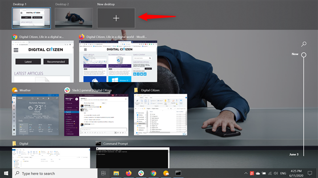 Crear múltiples escritorios en Windows 10