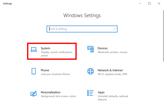 Acceder a la configuración del sistema