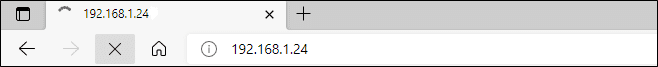 Inicie el navegador web que utiliza y escriba su dirección IP (número de puerta de enlace predeterminado) en la barra de direcciones.