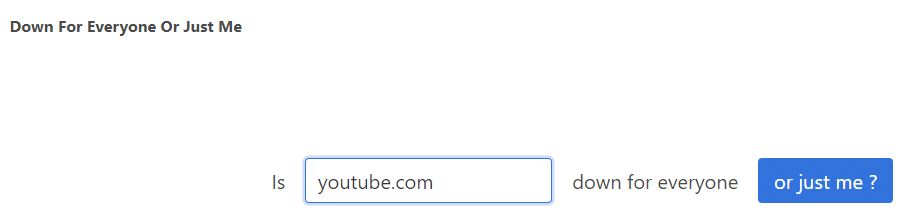 Ingrese youtube.com en el cuadro vacío y haga clic en ingresar