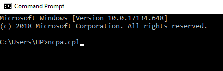 Para utilizar Google Public DNS o Open DNS, escriba el comando en el símbolo del sistema