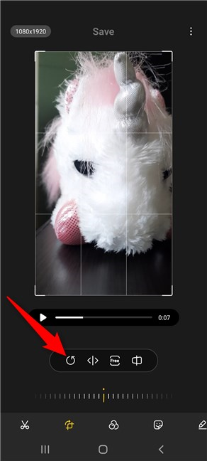 Cómo rotar videos en Android con la aplicación Samsung Gallery