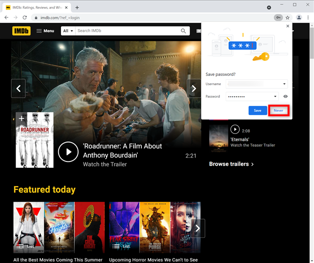 Cómo evitar que Chrome guarde contraseñas para sitios en Windows y macOS