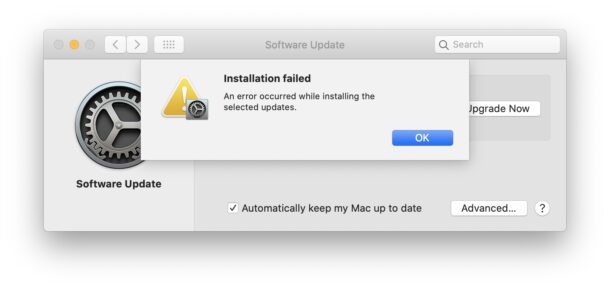 Solucionar error de instalación de macOS