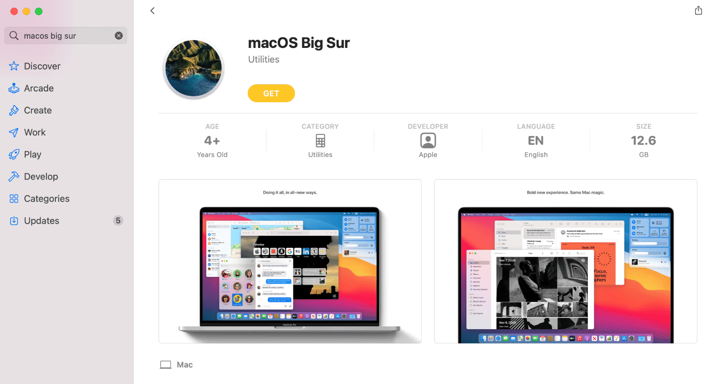 macOS gran sur