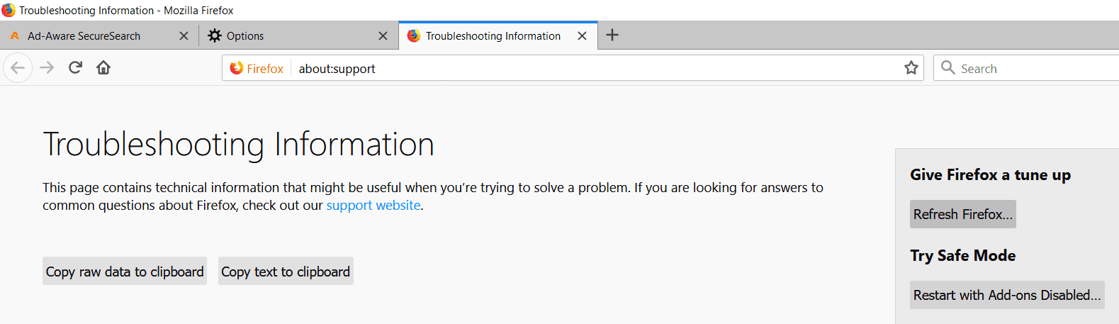 Haga clic en Actualizar Firefox y el navegador se actualizará