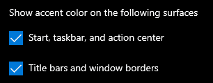 Establecer dónde se aplica el color de acento