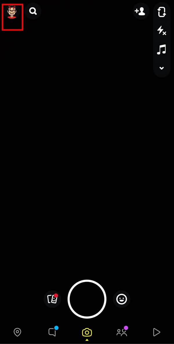 toca tu avatar de Bitmoji |  ¿Cómo ser verificado en Snapchat?