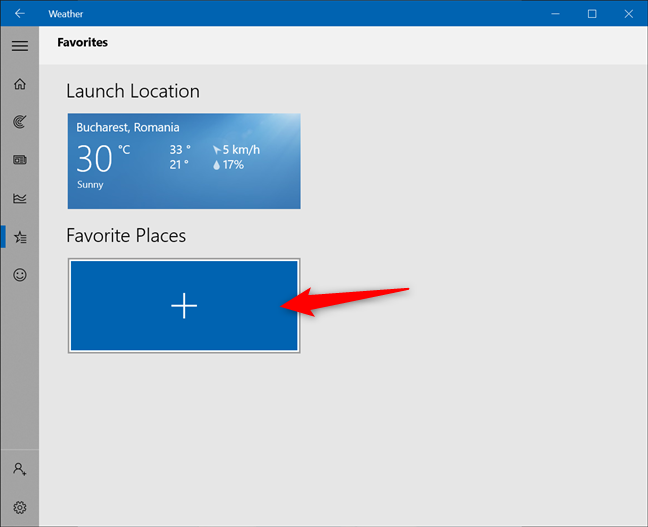 Presiona para agregar más ubicaciones